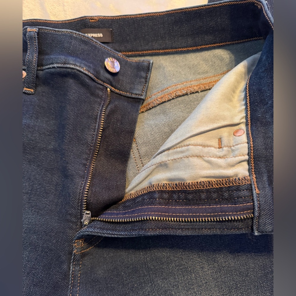 Express Dark Blue Denim Jeans - Picture 4 of 9